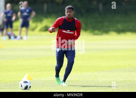 England's Vontae Daley-Campbell during the training session at St George's Park, Burton. Stock Photo