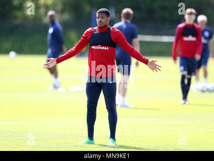 England's Vontae Daley-Campbell during the training session at St George's Park, Burton. Stock Photo