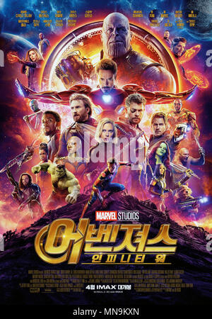 THE AVENGERS, South Korean poster art, from left: Jeremy Renner, Mark ...