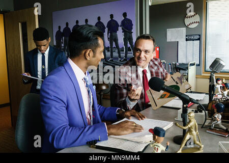 BROCKMIRE, from left: Tyrel Jackson Williams, Hank Azaria, Amanda Peet ...