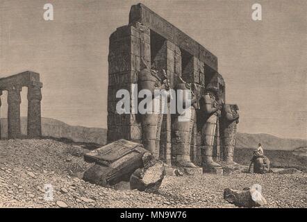 The Ramesseum at Thebes Egypt Stock Photo - Alamy
