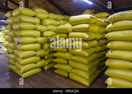 Coffee beans warehouse Stock Photo