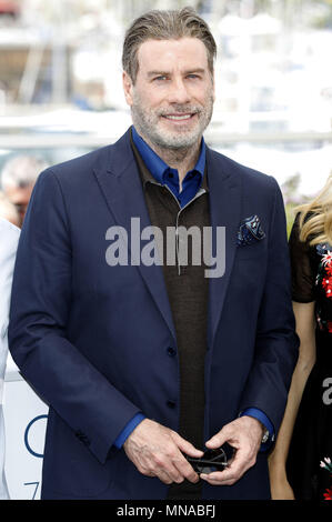 Cannes, Frankreich. 15th May, 2018. John Travolta at the 'Rendezvous with John Travolta - Gotti' photocall during the 71st Cannes Film Festival at the Palais des Festivals on May 15, 2018 in Cannes, France | Verwendung weltweit Credit: dpa/Alamy Live News Stock Photo