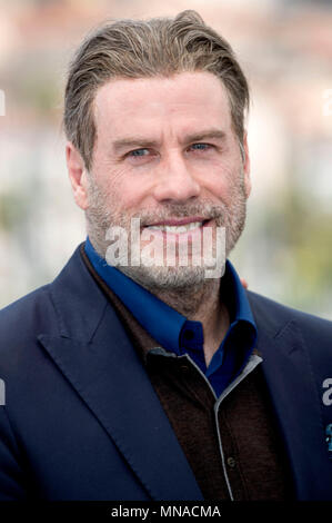 John Travolta at the 'Rendezvous with John Travolta - Gotti' photocall during the 71st Cannes Film Festival at the Palais des Festivals on May 15,2018 in Cannes, France Stock Photo