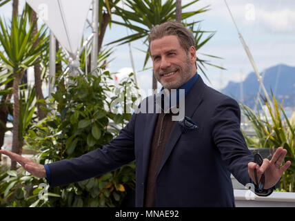 Cannes, France. 15th May 2018. John Travolta at the Rendevous with John Travolta photo call at the 71st Cannes Film Festival, Tuesday 15th May 2018, Cannes, France. Photo credit: Doreen Kennedy Credit: Doreen Kennedy/Alamy Live News Stock Photo