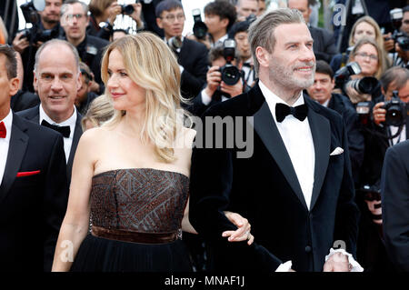 Cannes, France. 15th May 2018. John Travolta and Kelly Preston attending the 'Solo: A Star Wars Story' premiere during the 71st Cannes Film Festival at the Palais des Festivals on May 15, 2018 in Cannes, France Credit: Geisler-Fotopress/Alamy Live News Stock Photo