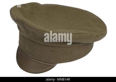 world war 1914 - 1918 army cap isolated on white background Stock Photo