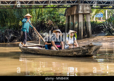 Tour of Mekong Delta Vietnam Stock Photo