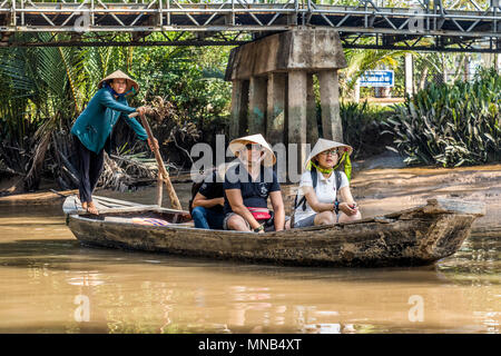 Tour of Mekong Delta Vietnam Stock Photo