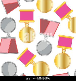 Medal and order pattern Stock Vector