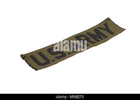 US ARMY uniform badge isolated on white background Stock Photo - Alamy