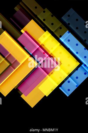 Color arrows on black background. Color arrows on black background. Vector illustration Stock Vector
