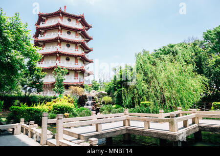 Baguashan Buddha Temple at Bagua Mountain in Changhua, Taiwan Stock Photo