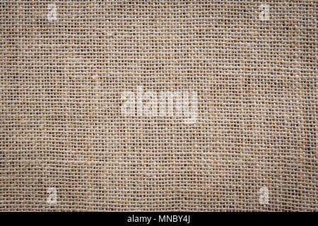 High quality texture of natural burlap sack structure in close-up Stock Photo