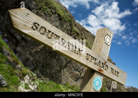 The Southern Upland Way is Britain’s first official coast to coast long distance foot-path. The path stretches 212 miles (340 km) from Portpatrick on  Stock Photo