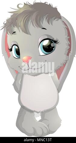 Cute rabbit cartoon Stock Vector