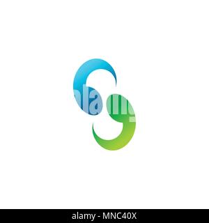 S letter logo. business connecting logo, vector icons. Stock Vector