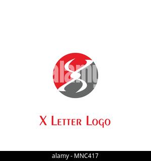 Abstract X letter logo, vector icons. Stock Vector