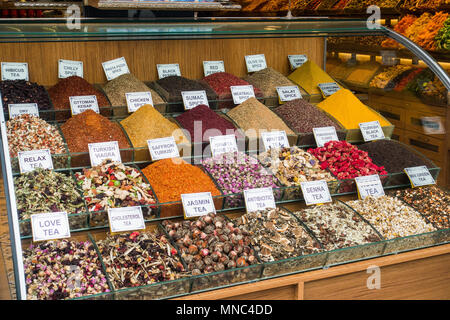 Istanbul spice at market Stock Photo