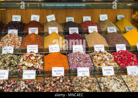 Istanbul spice at market Stock Photo