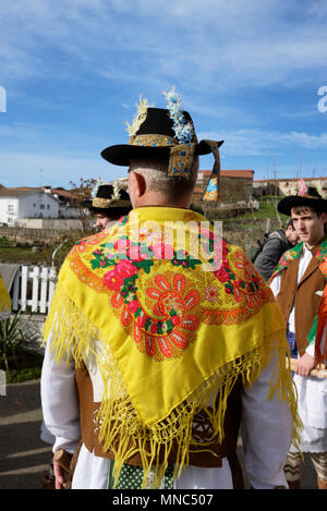 Detail of the traditional costume of the folk groups called