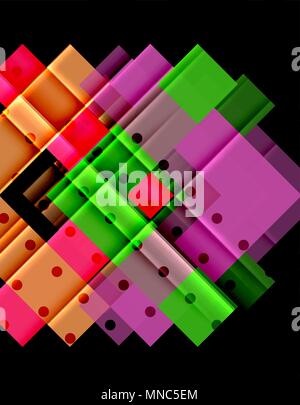 Color arrows on black background. Color arrows on black background. Vector illustration Stock Vector