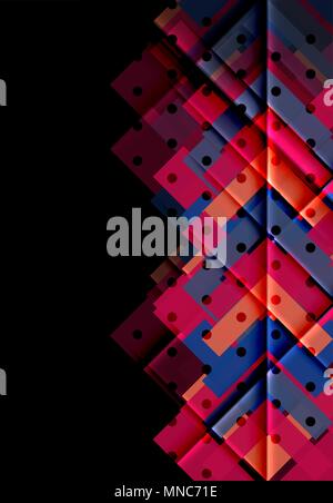 Color arrows on black background. Color arrows on black background. Vector illustration Stock Vector