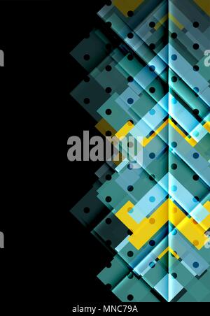 Color arrows on black background. Color arrows on black background. Vector illustration Stock Vector