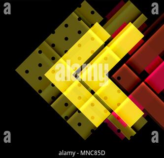 Color arrows on black background. Color arrows on black background. Vector illustration Stock Vector