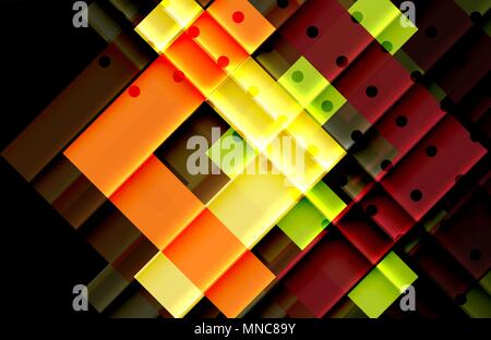 Color arrows on black background. Color arrows on black background. Vector illustration Stock Vector