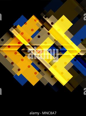 Color arrows on black background. Color arrows on black background. Vector illustration Stock Vector