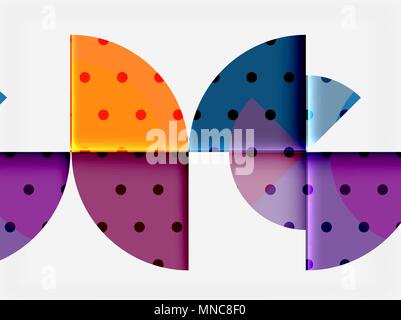 Geometric circle abstract banner. Geometric circle abstract banner. Vector illustration Stock Vector