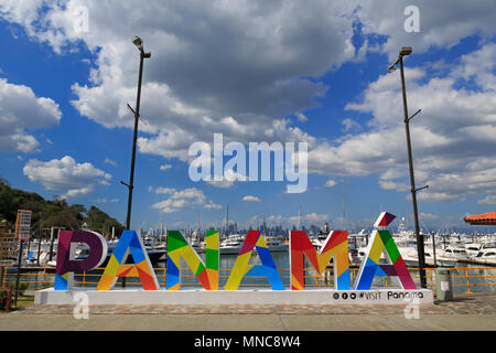 Flamenco Marina, Amador District, Panama City, Panama, Central America Stock Photo