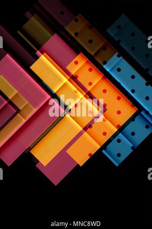Color arrows on black background. Color arrows on black background. Vector illustration Stock Vector