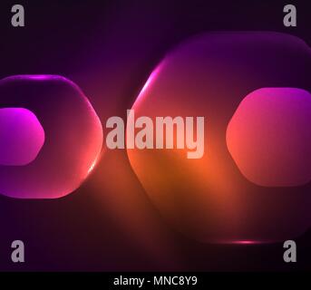 Blurred transparent hexagons on dark, digital abstract background. Blurred transparent hexagons on dark, digital abstract background. Hi-tech modern business or technology backdrop or presentation wallpaper Stock Vector
