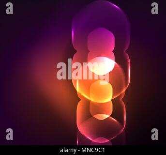 Blurred transparent hexagons on dark, digital abstract background. Blurred transparent hexagons on dark, digital abstract background. Hi-tech modern business or technology backdrop or presentation wallpaper Stock Vector