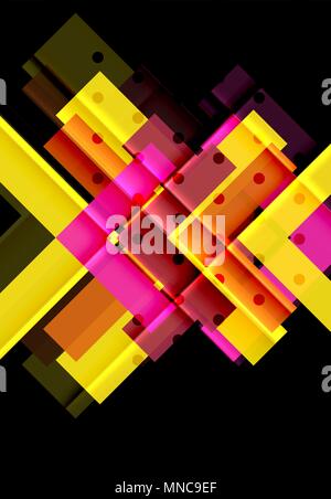 Color arrows on black background. Color arrows on black background. Vector illustration Stock Vector