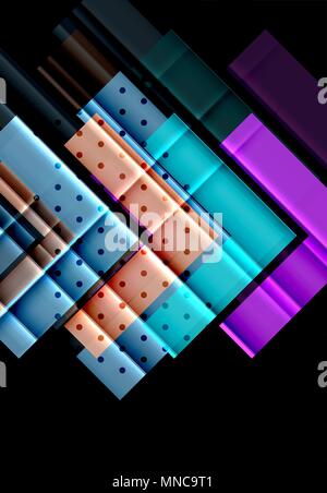 Color arrows on black background. Color arrows on black background. Vector illustration Stock Vector