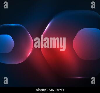 Blurred transparent hexagons on dark, digital abstract background. Blurred transparent hexagons on dark, digital abstract background. Hi-tech modern business or technology backdrop or presentation wallpaper Stock Vector