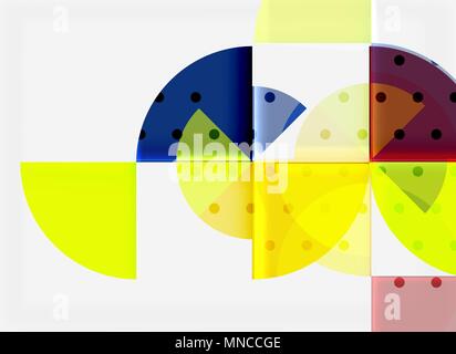 Circle elements on black background. Circle elements on black background, vector geometric template design Stock Vector