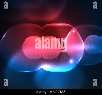 Blurred transparent hexagons on dark, digital abstract background. Blurred transparent hexagons on dark, digital abstract background. Hi-tech modern business or technology backdrop or presentation wallpaper Stock Vector