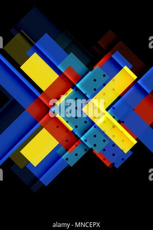Color arrows on black background. Color arrows on black background. Vector illustration Stock Vector