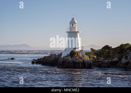 Bonnet Island lighthouse, Hells gate, Macquarie Harbour, Tasmania, Australia Stock Photo