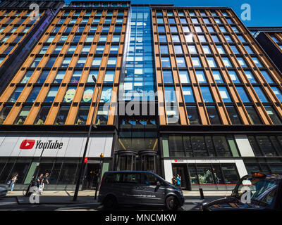 Google and Youtube London offices at 6 Pancras Square near King's Cross Station in central London UK Stock Photo