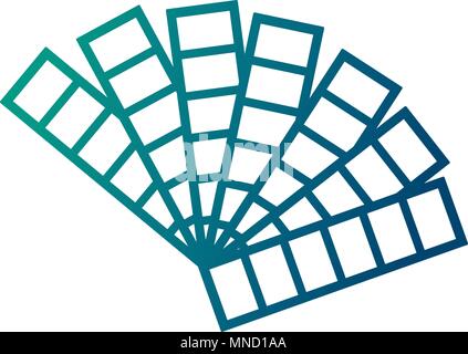 designer color swatches drawing tool Stock Vector