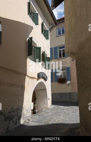 Switzerland Engadin Guarda August 2017 | usage worldwide Stock Photo