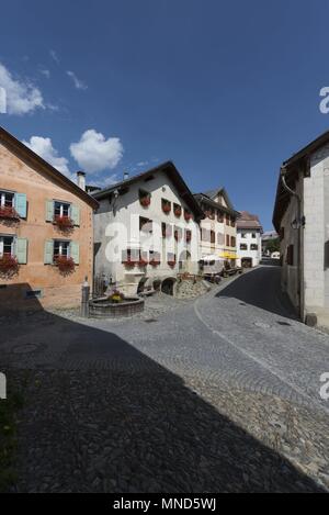 Switzerland Engadin Guarda August 2017 | usage worldwide Stock Photo