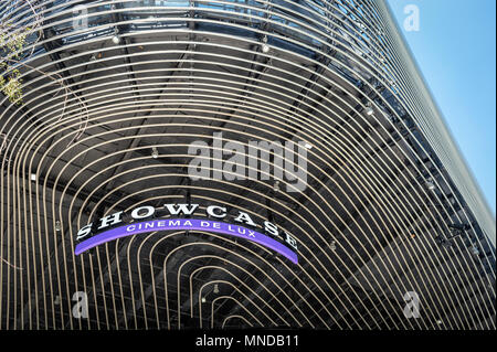 modern contemporary exterior of the Showcase cinema de Lux in Southampton city centre, UK Stock Photo