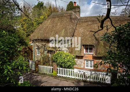 Hangmans cottage, Dorchester taken in Bridport Road, Dorchester, Dorset, UK on 16 April 2018 Stock Photo