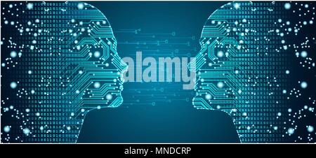 Big data in online dating Stock Vector